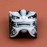 handwerker keycaps chinese style dragon weiß und schwarz