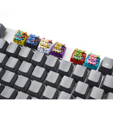 Artisan Keycaps Asiatischer Drache auf einer mechanischen Tastatur