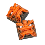Zwei Handwerker Keycaps chinesse Stil orange