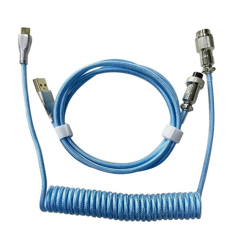 Geflochtenes Kabel Himmelblau USB-C
