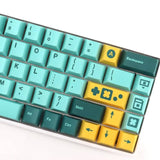 keycaps game retro auf einer mechanischen Tastatur