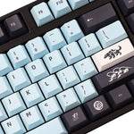 kit keycaps custrom mizu auf einer mechanischen tastatur