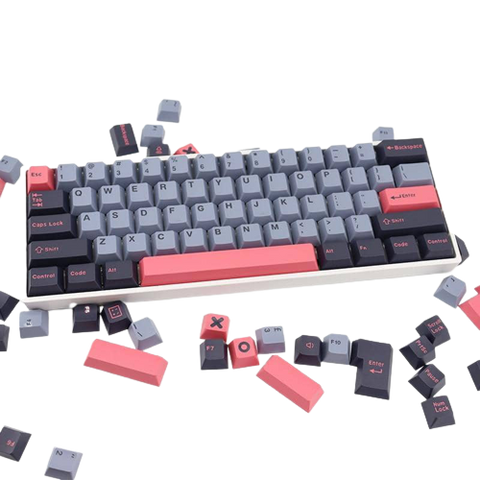 Keycaps 8008 - Rosa und Grau