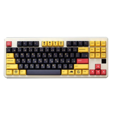 Keycaps Army gelb schwarz und rot