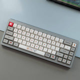 custom Gamboy keycaps kit auf einer mechanischen Tastatur
