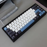 snow keycaps kit auf einer mechanischen Tastatur