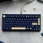 keycaps stargaze blau auf einer mechanischen Tastatur