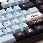 mizu keycaps kit auf einer mechanischen Tastatur