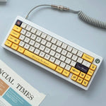 mechanische tastatur mit bee keycaps kit